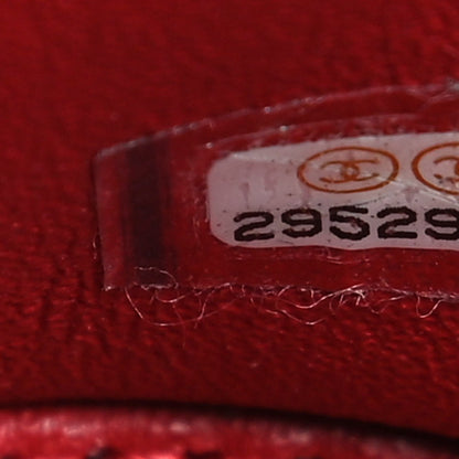 Chanel Lambskin Quilted Trendy Vanity Case Red 7 of 13