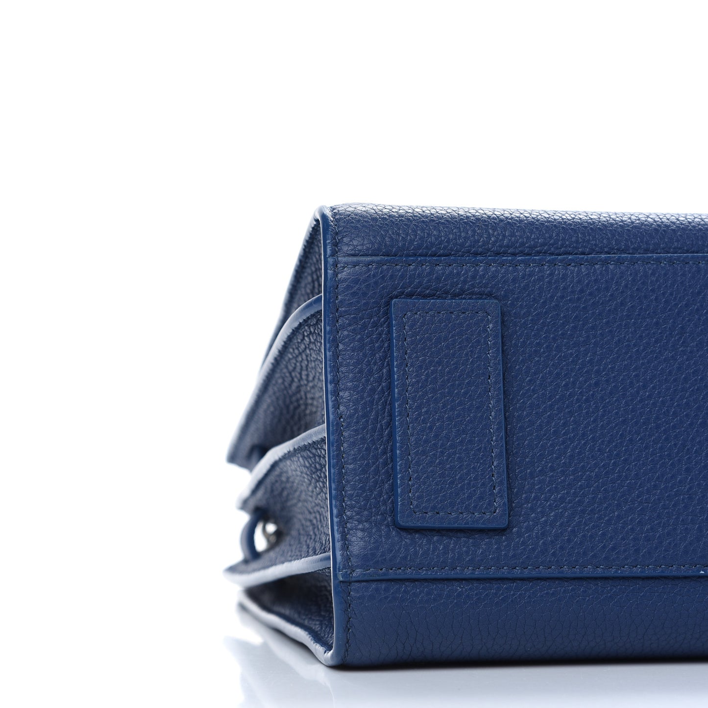 Grained Calfskin Baby Sac De Jour Souple Denim