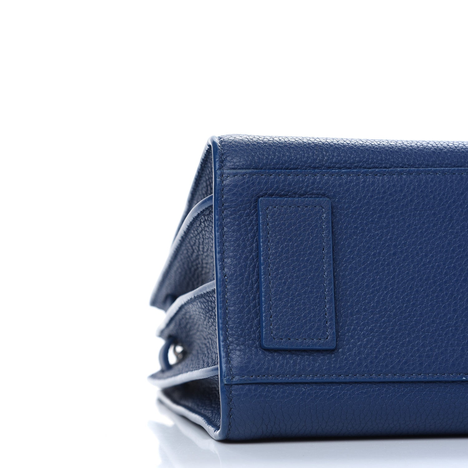 Saint Laurent Grained Calfskin Baby Sac De Jour Souple Denim 8 of 10
