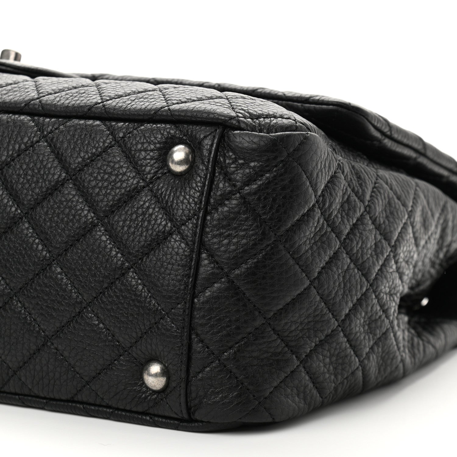 Chanel Calfskin Quilted XXL Travel Flap Bag Black 10 of 11