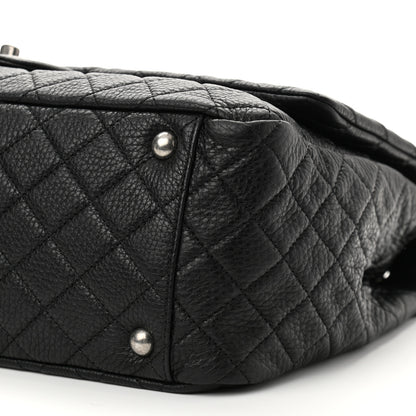 Chanel Calfskin Quilted XXL Travel Flap Bag Black 10 of 11