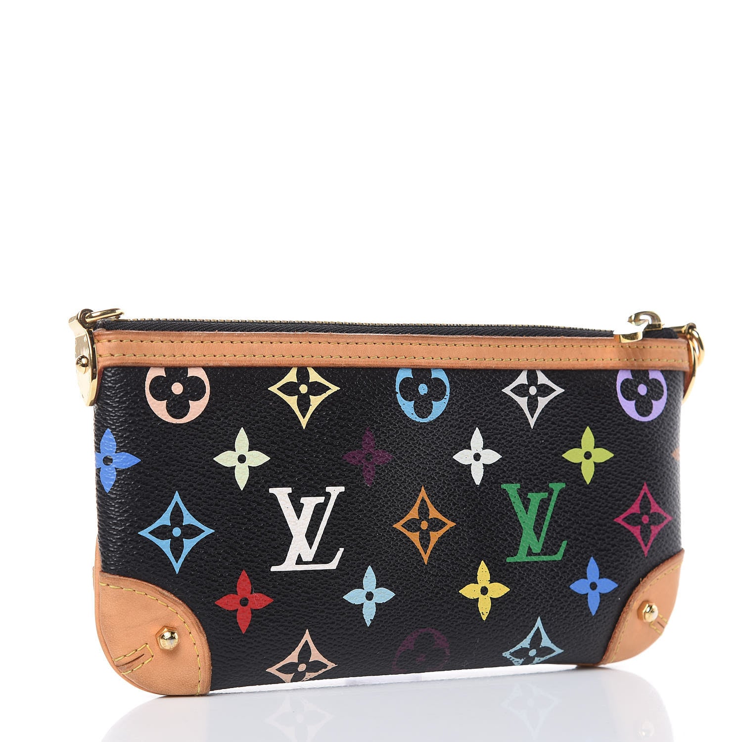 Louis Vuitton Monogram Multicolor Pochette Milla MM Black 3 of 10