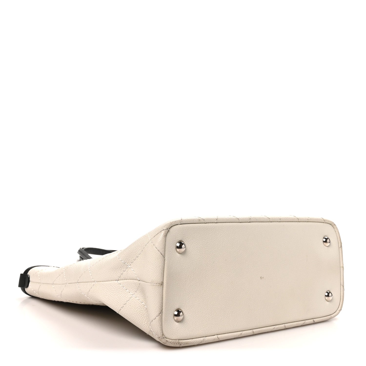 Chanel Grained Calfskin Shopping Fever Tote White 4 of 10