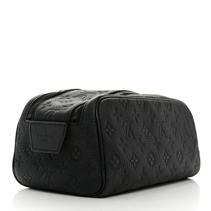 Louis Vuitton Taurillon Monogram Dopp Kit Toilet Pouch Black 3 of 7