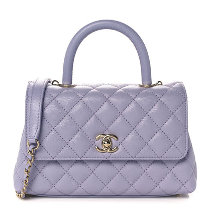 Chanel Caviar Quilted Mini Coco Handle Flap Light Purple 1 of 10