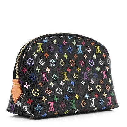 Louis Vuitton Monogram Multicolor Cosmetic Pouch Black Grenade 3 of 9
