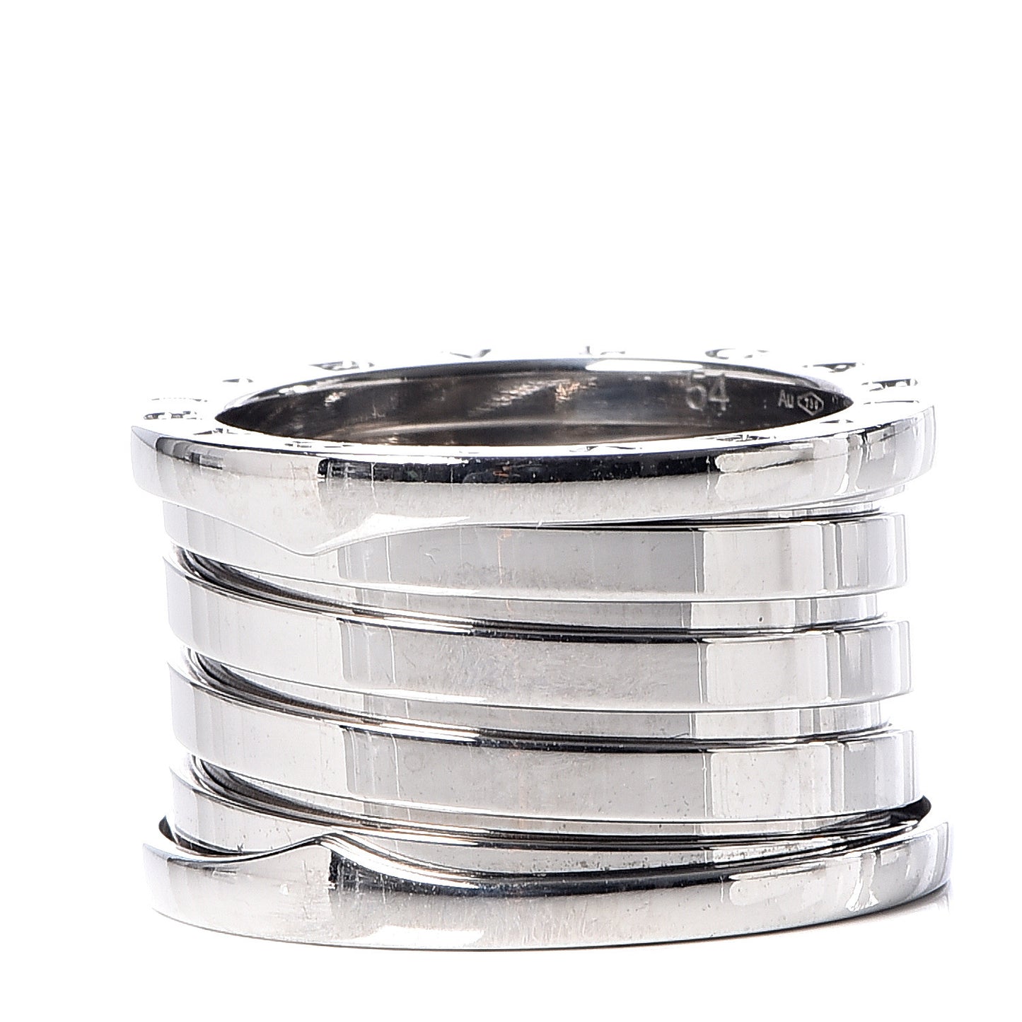 18K White Gold B.Zero1 Five-Band XX Anniversary Ring 54 6.75
