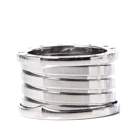 Bulgari 18K White Gold B.Zero1 Five-Band XX Anniversary Ring 54 6.75 5 of 7