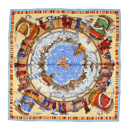 Hermes Silk Prieres au Vent Scarf 90 1 of 3