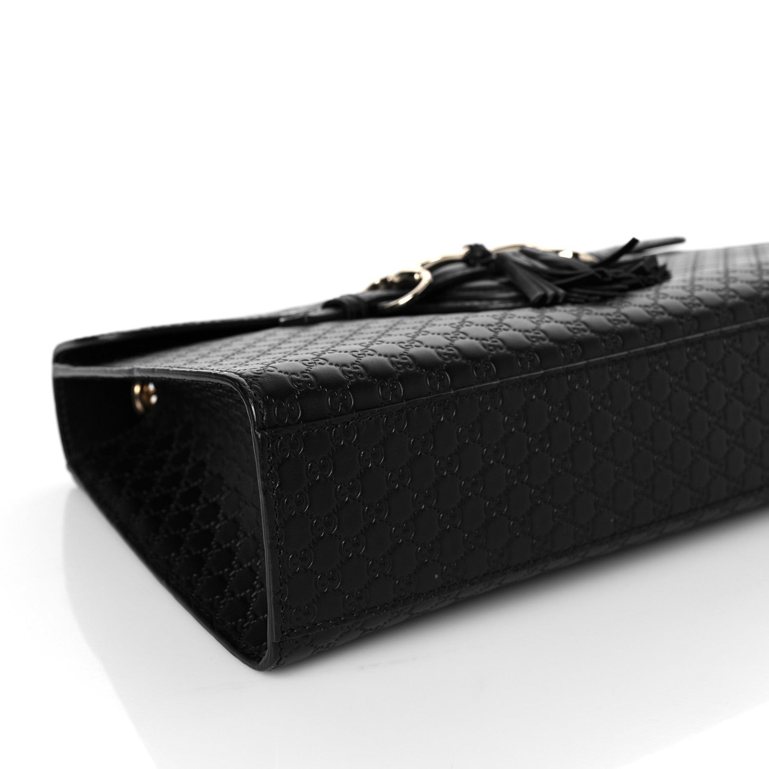 Gucci Microguccissima Medium Emily Chain Shoulder Bag Black 7 of 9