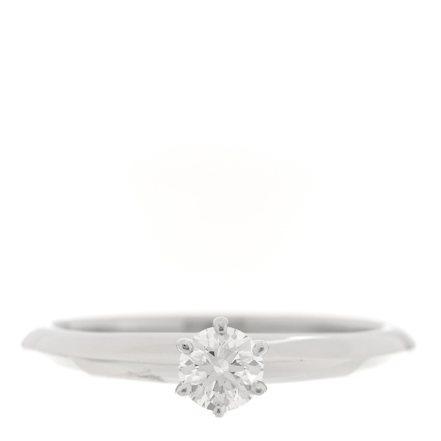 Tiffany Platinum Diamond .22ct Solitaire Engagement Ring 47 4 1 of 6