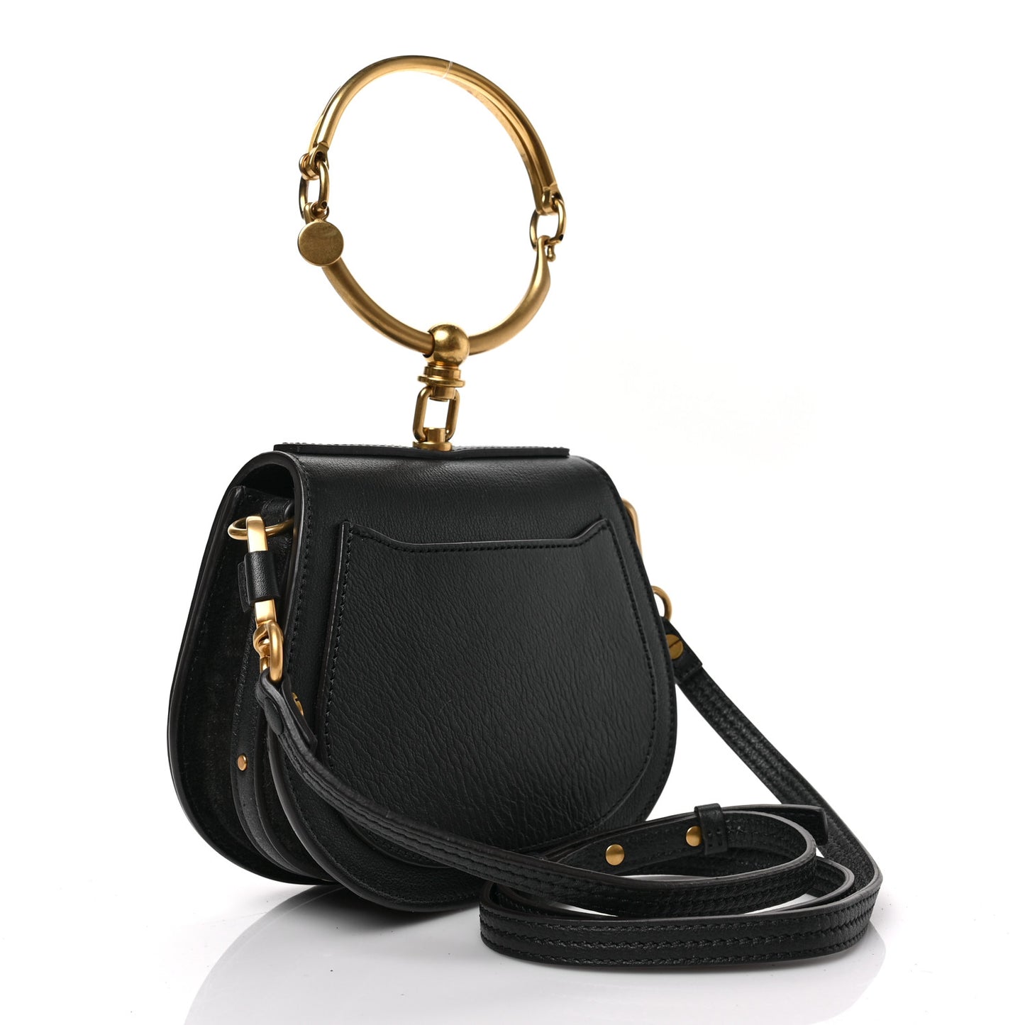 Calfskin Small Nile Bracelet Bag Black