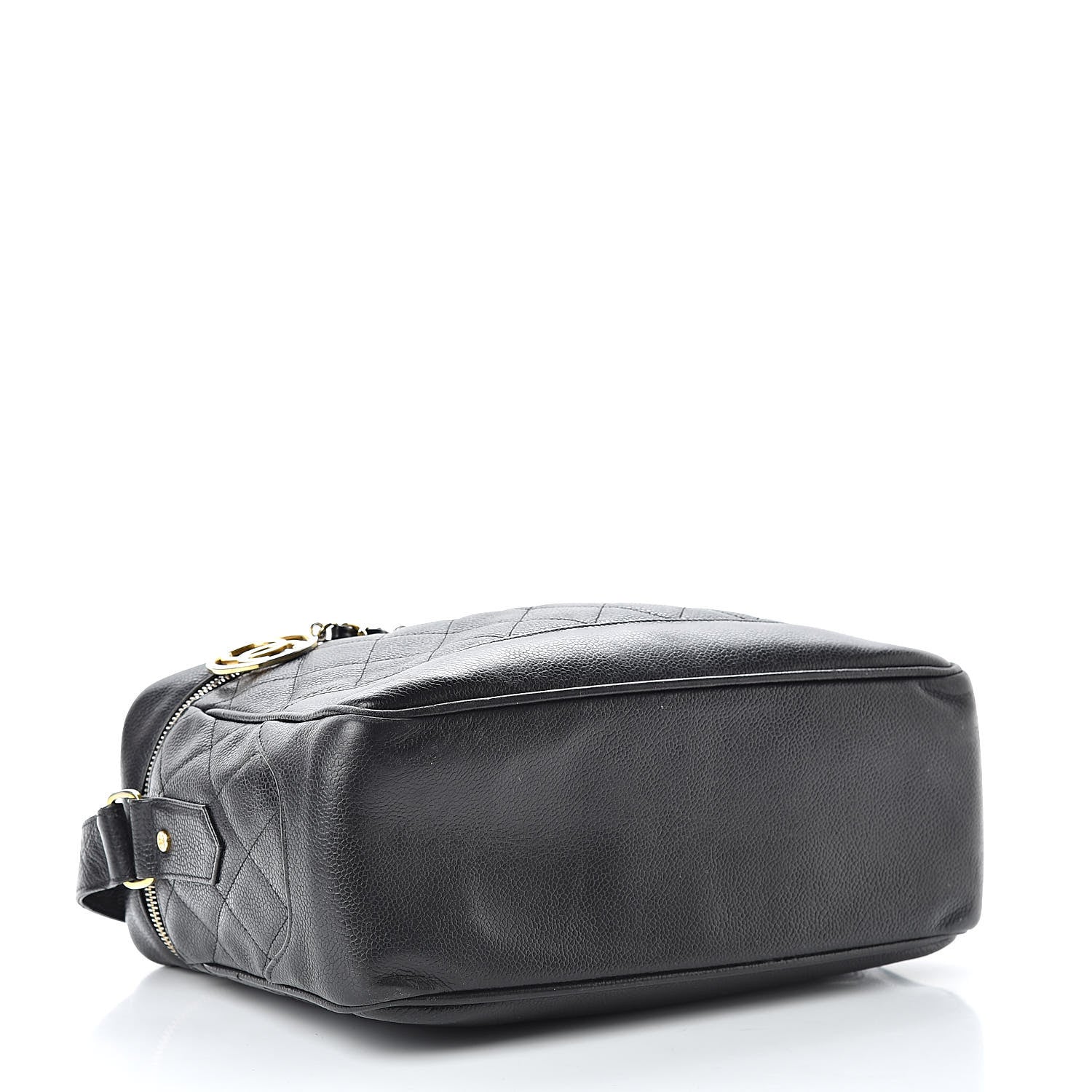 Chanel Caviar Quilted Vanity Train Case Shoulder Bag Black 4 of 22