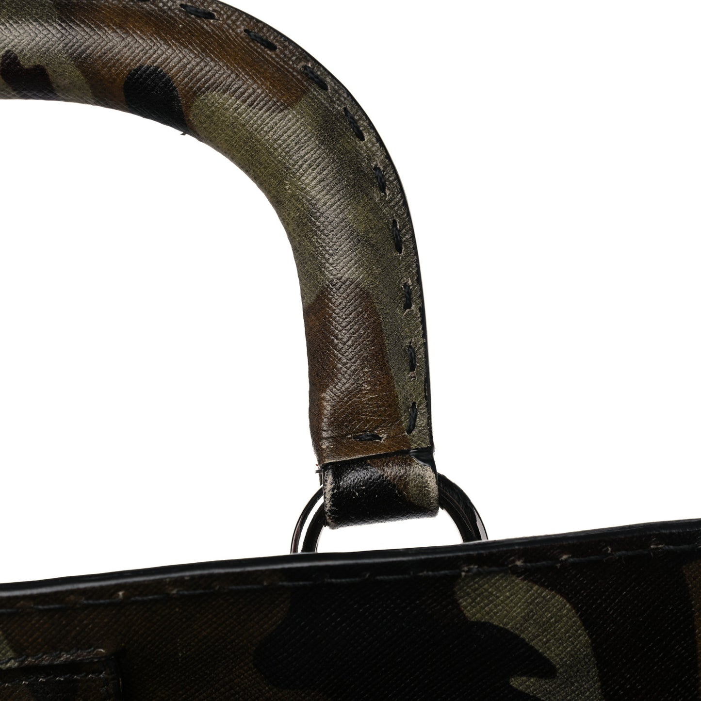 Saffiano Camouflage Military Tote Mimetico
