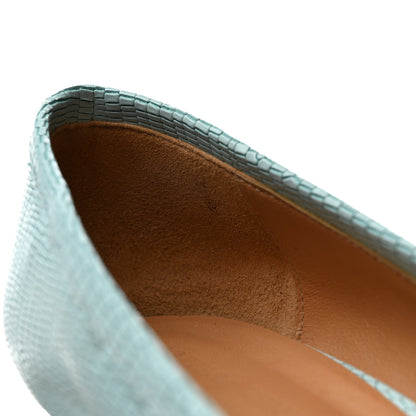 Bottega Veneta Embossed Madame Pumps 39 Blue 10 of 10