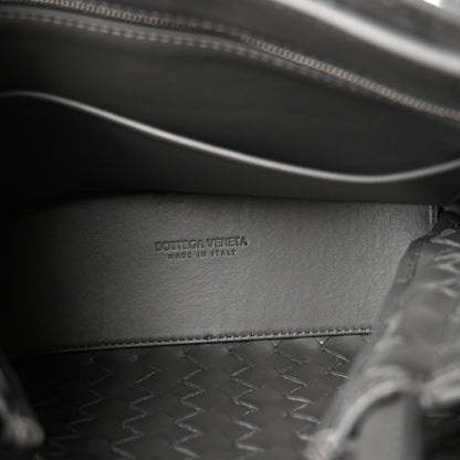 Bottega Veneta Suede Intrecciato Small Andiamo Shoulder Bag Graphite 4 of 8