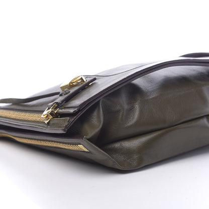 Tom Ford Ramskin Large Alix Padlock Zip Shoulder Bag Green 10 of 12