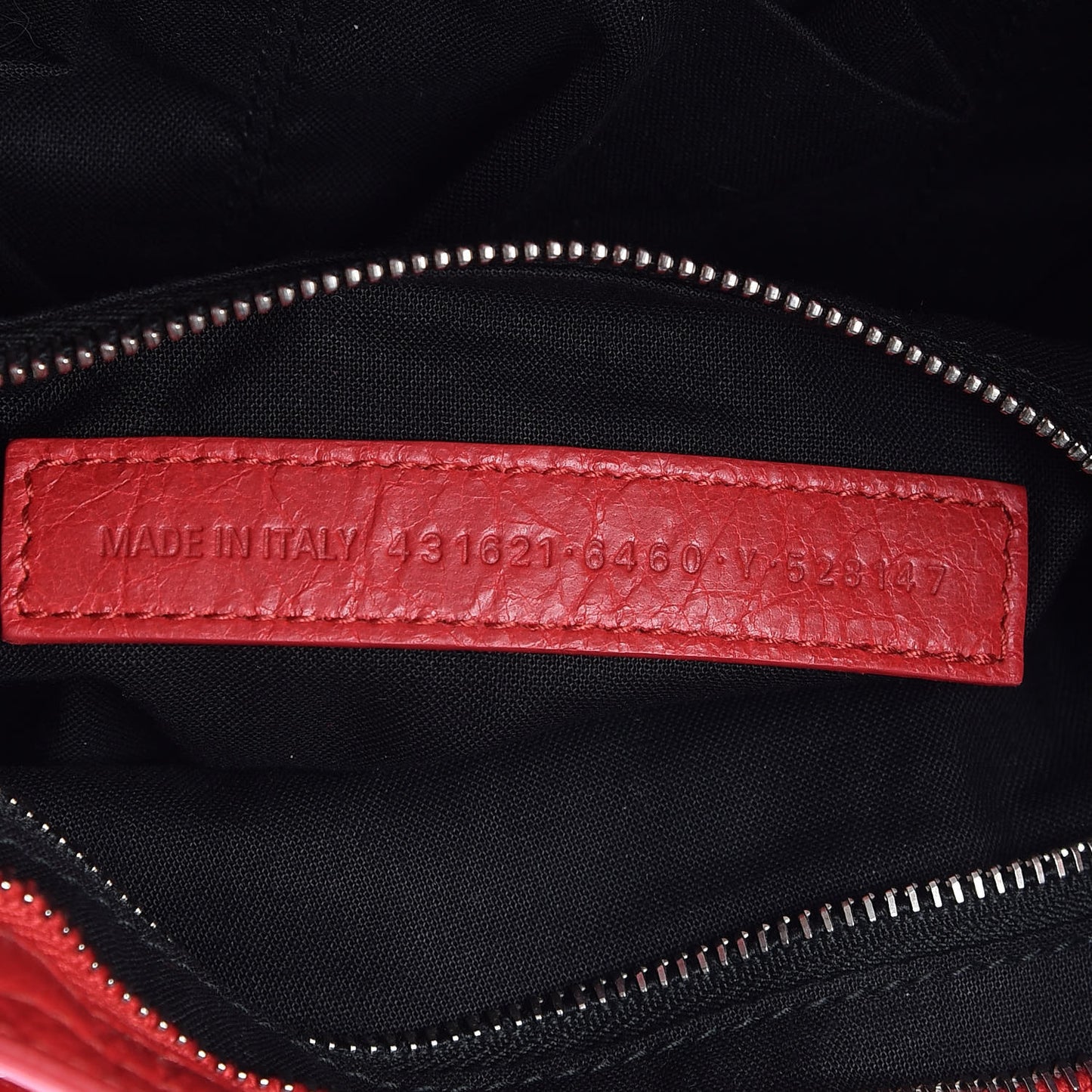 Agneau Arena Classic Silver Hardware S City Logo Strap Rouge Cardinal Black