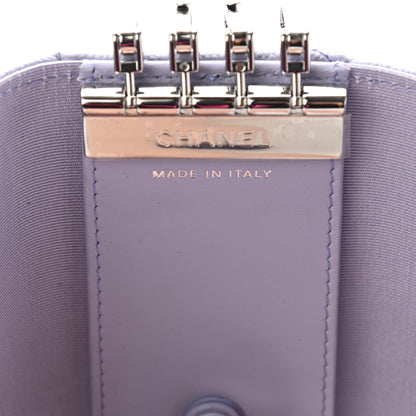 Chanel Caviar Quilted Classic 4 Key Holder Wallet Light Purple 5 of 10