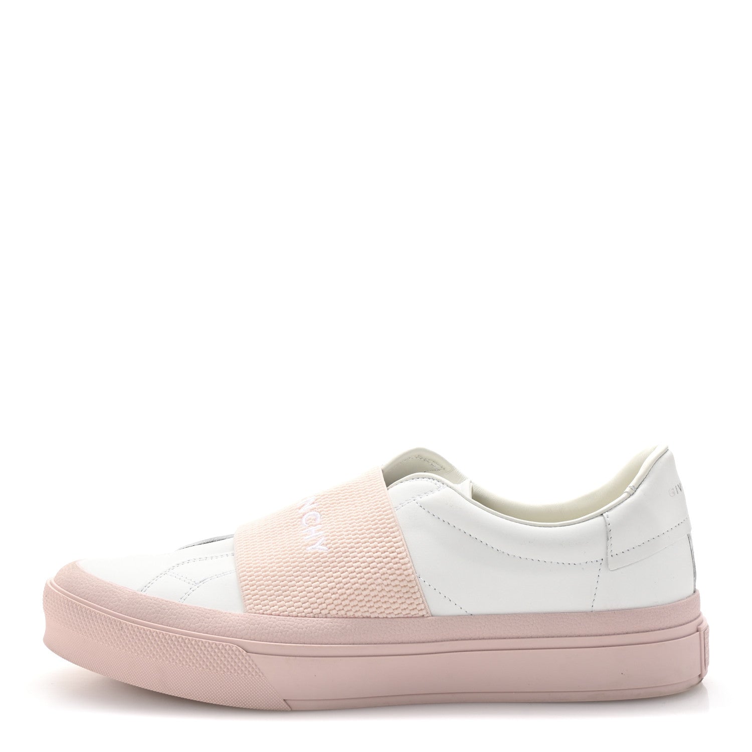 Givenchy Calfskin Band Logo Womens City Sport Sneakers 41 White Pink 1 of 10
