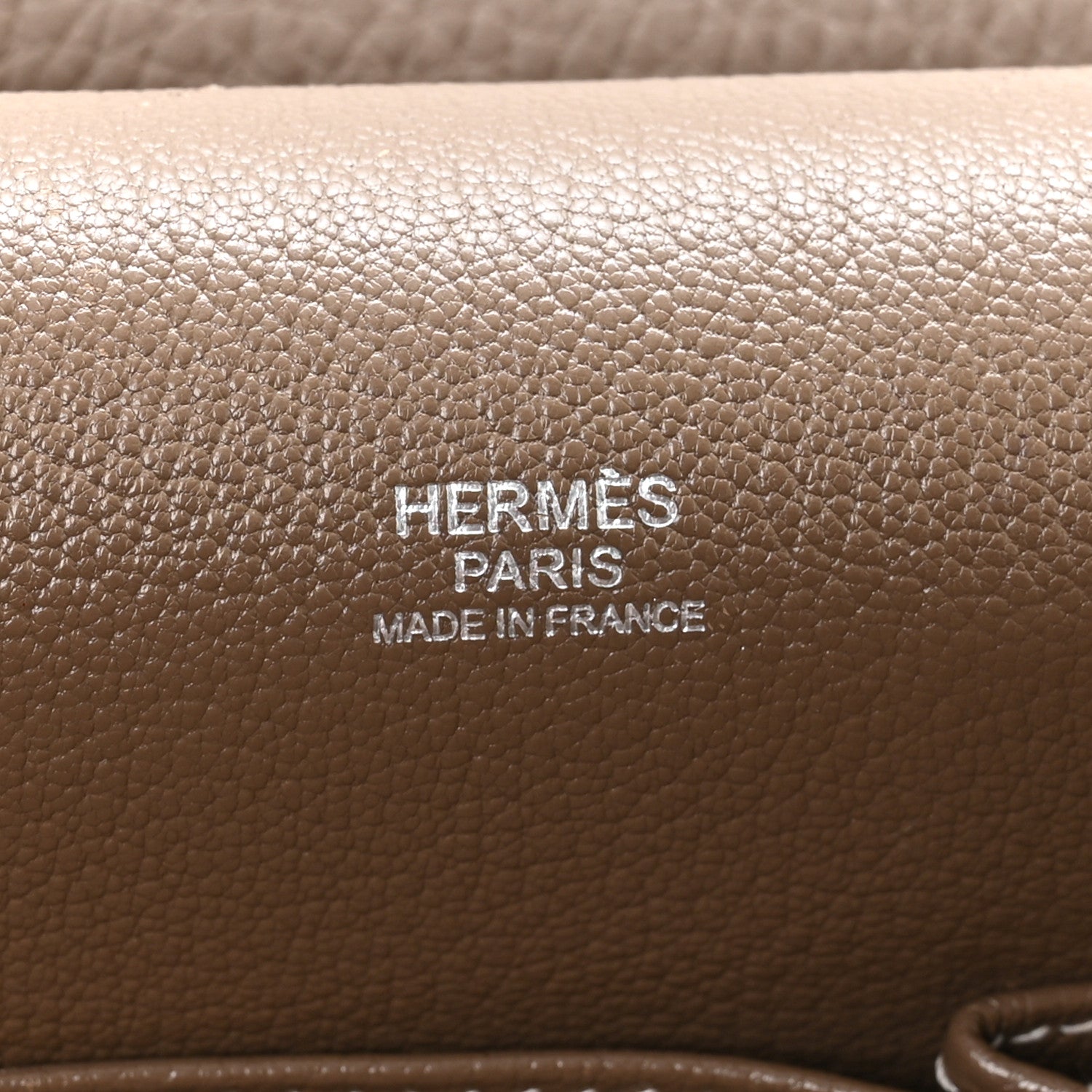 Hermes Taurillon Clemence Jypsiere 28 Etoupe 6 of 10