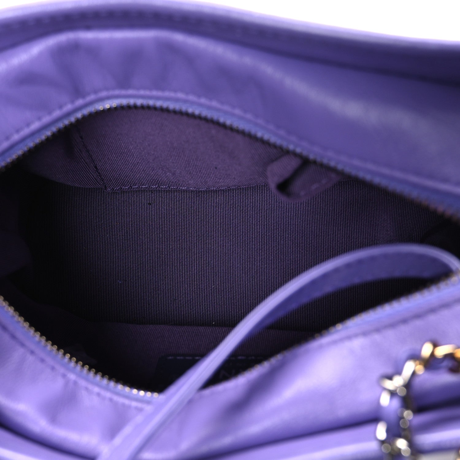 Chanel Aged Calfskin Quilted Small Gabrielle Hobo Purple 5 of 11