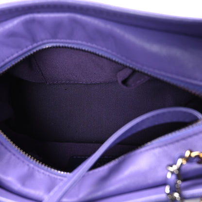 Chanel Aged Calfskin Quilted Small Gabrielle Hobo Purple 5 of 11