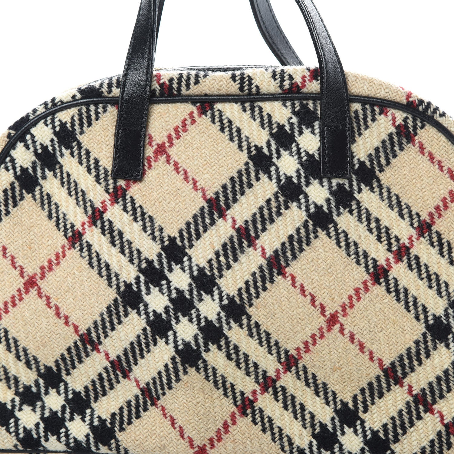 Burberry Wool Check Bowler Beige 7 of 13