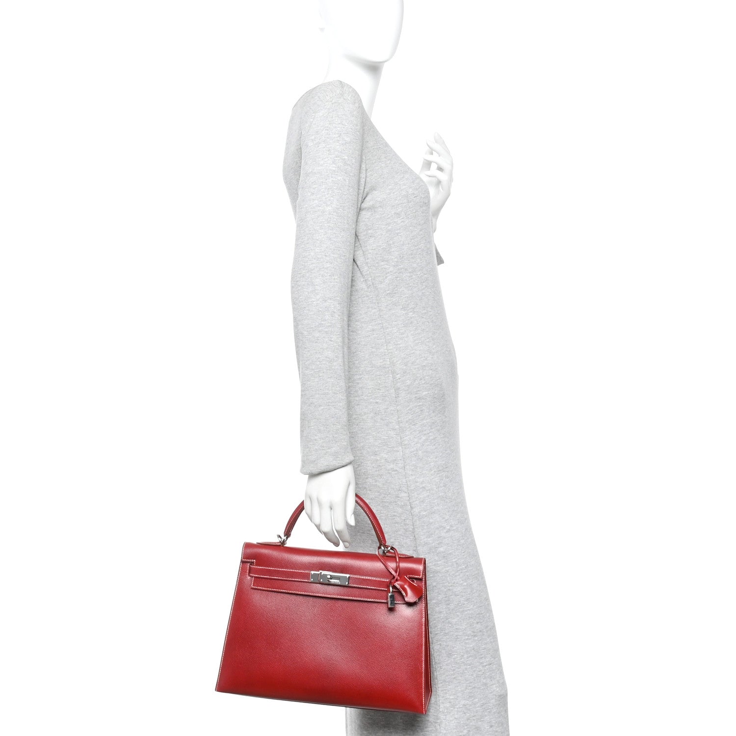 Hermes Courchevel Kelly Sellier 32 Rouge H 1863868 – FASHIONPHILE