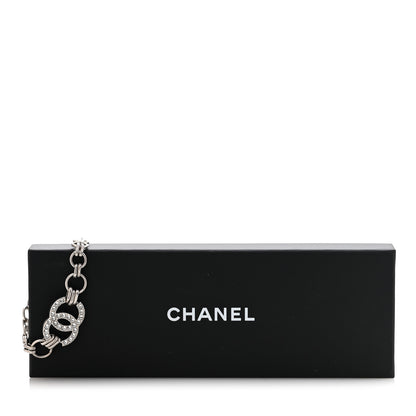Chanel Crystal CC Link Bracelet Silver 5 of 5