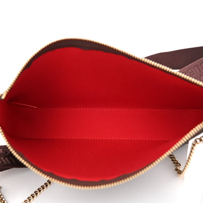 Christian Louboutin Toile Monogram Loubila Chain Hybrid Crossbody Brown 5 of 9