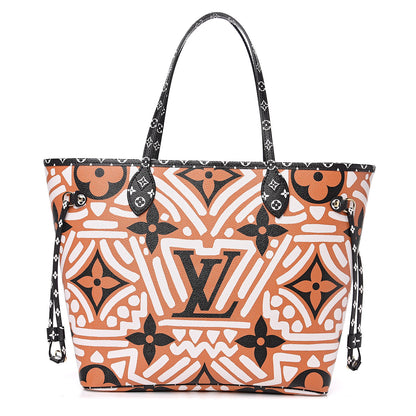 Louis Vuitton Monogram Giant Crafty Neverfull MM Creme Caramel 1 of 8
