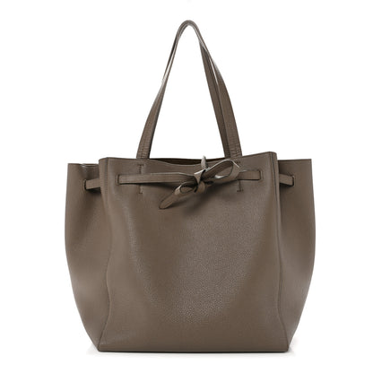Celine Soft Grained Calfskin Small Belt Cabas Phantom Taupe 1 of 14