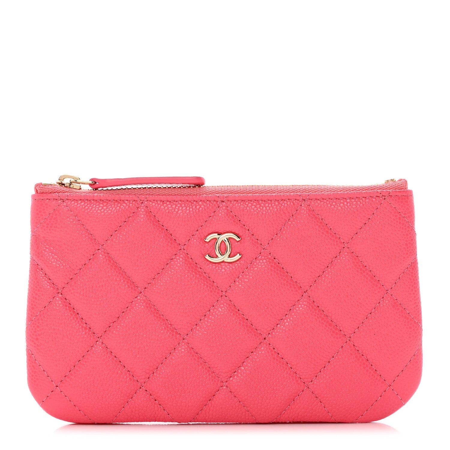 Chanel Caviar Quilted Small Cosmetic Case Pink 1 of 8