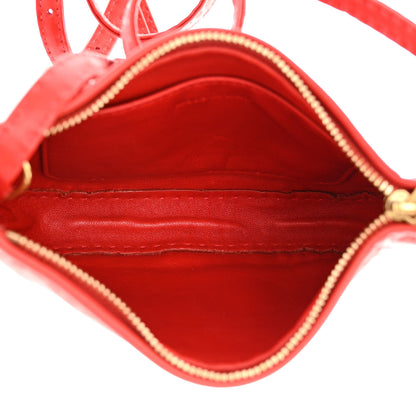 Celine Soft Lambskin Mini Croissant Pouch Crossbody Bag Alizarin 5 of 10