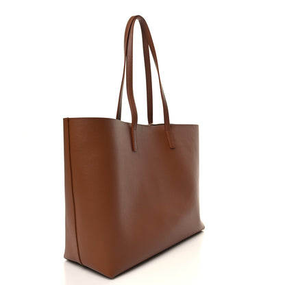 Saint Laurent Calfskin Large Shopping Tote Dark Tan 4 of 12