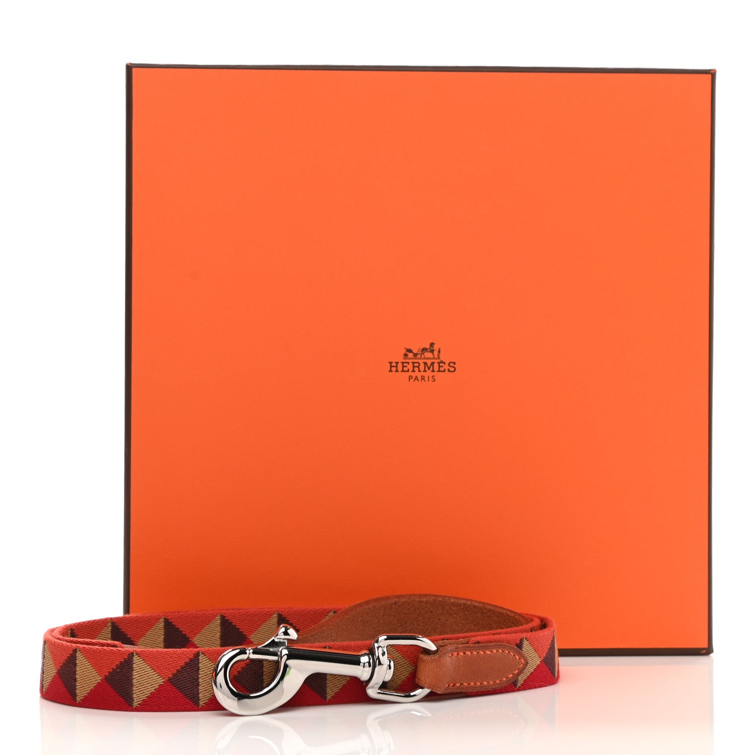 Hermes Natural Bridle Medor Dog Leash Dark Irish 7 of 7