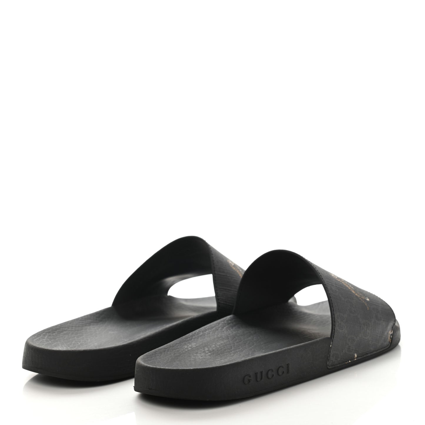 GG Supreme Monogram Tigers Mens Slide Sandals 11 Black Multicolor