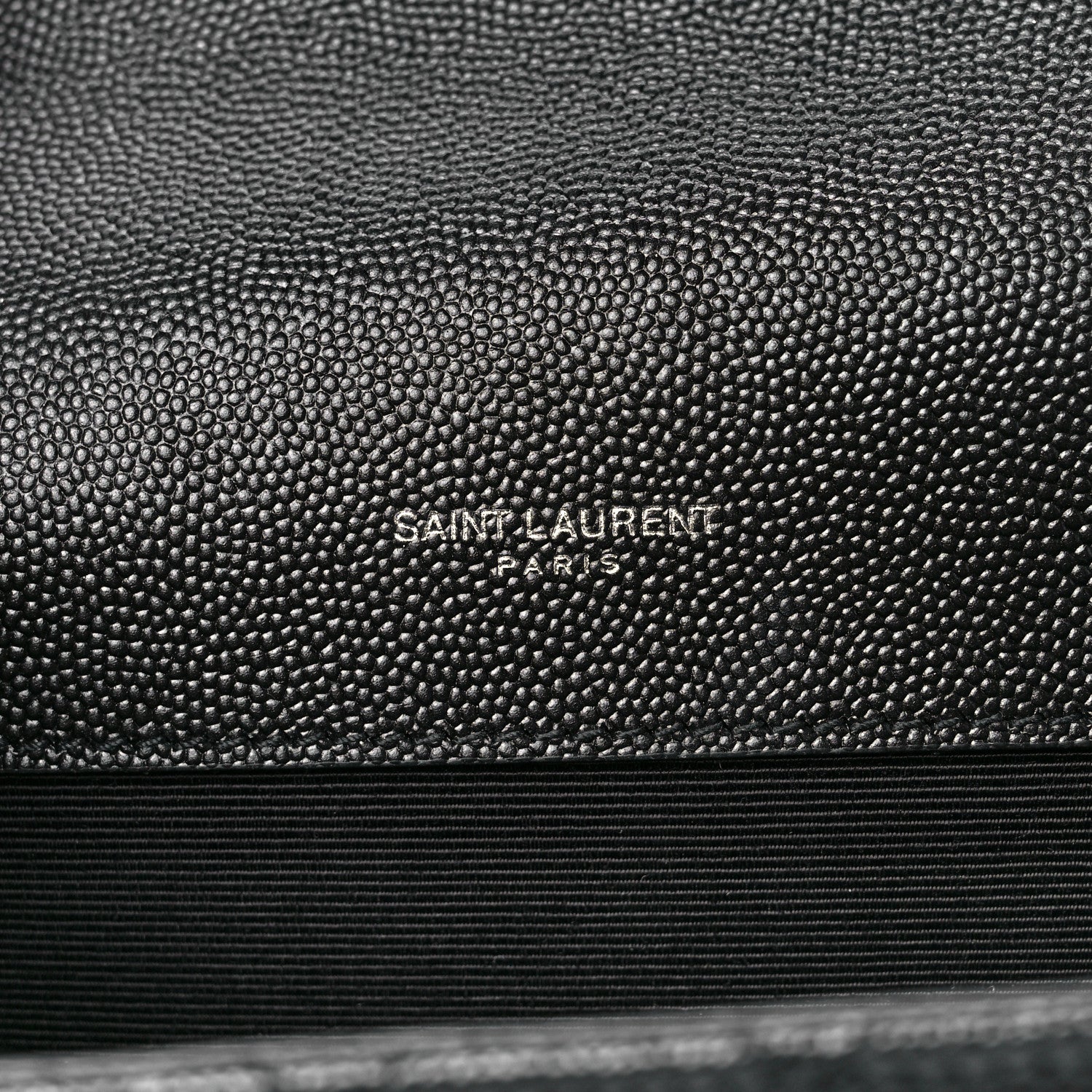Saint Laurent Grain De Poudre Textured Mixed Matelasse Triquilt Small Monogram Satchel Black 6 of 12