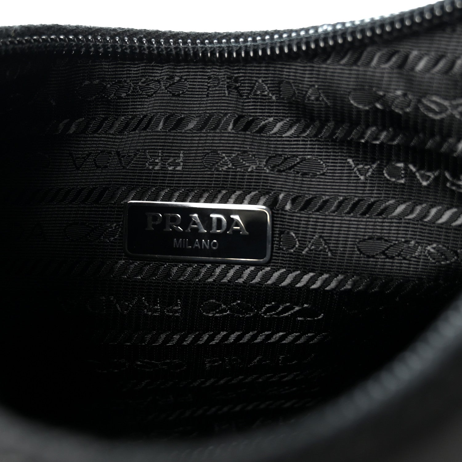 Prada Tessuto Nylon Mini Re-Edition 2000 Bag Black Black 6 of 11
