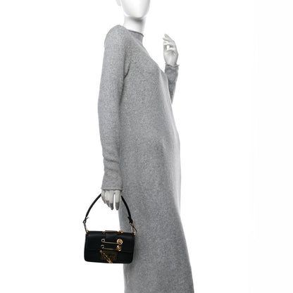 Fendi X VERSACE Vitello Seta Fendace Mini Brooch Baguette Black 2 of 12