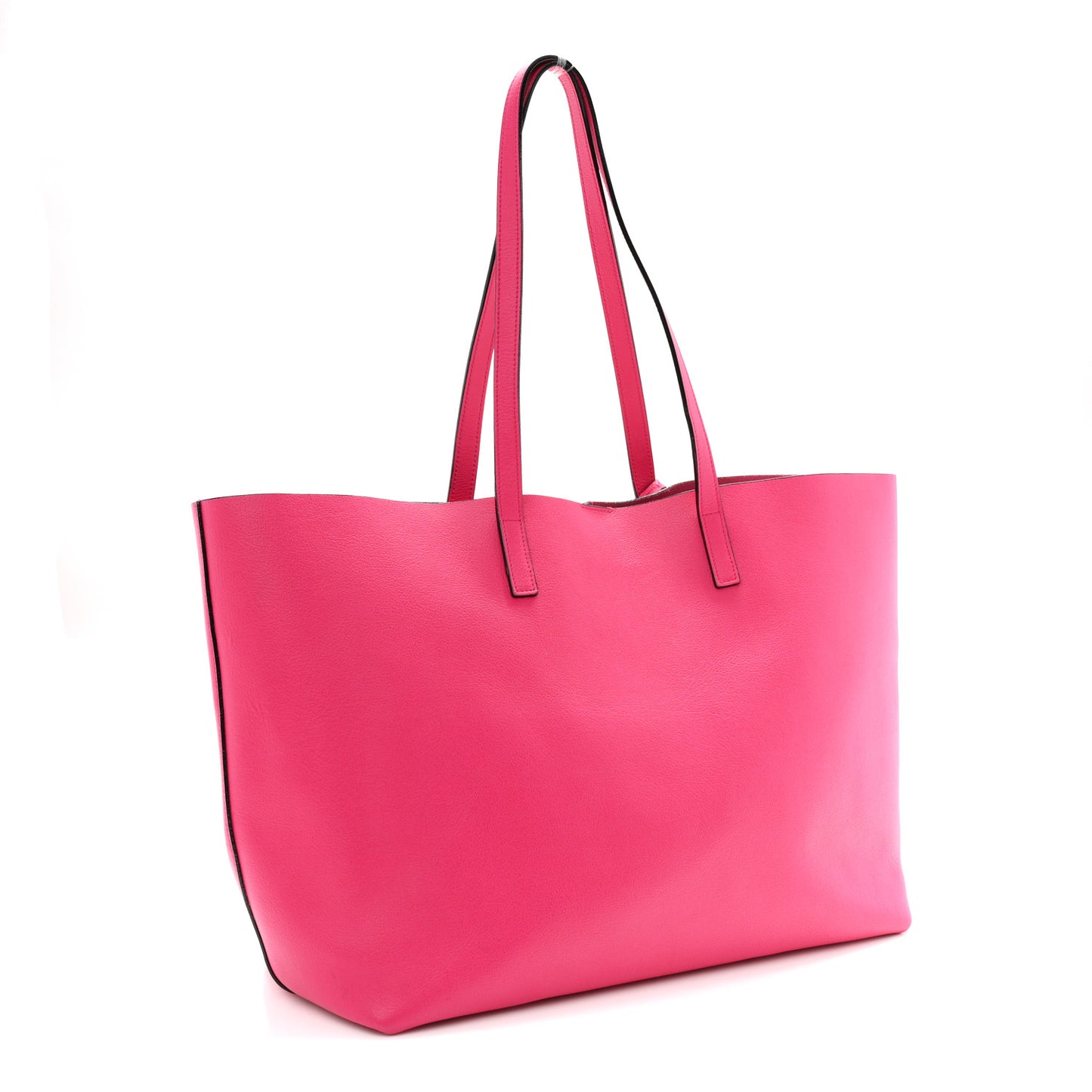 Calfskin Large Shopping Tote Fuchsia