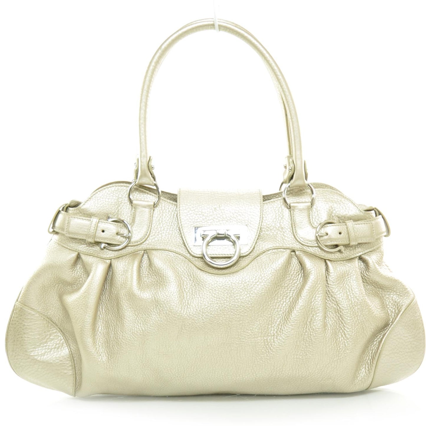 SALVATOREFERRAGAMOLeatherMarisaMetallicGold