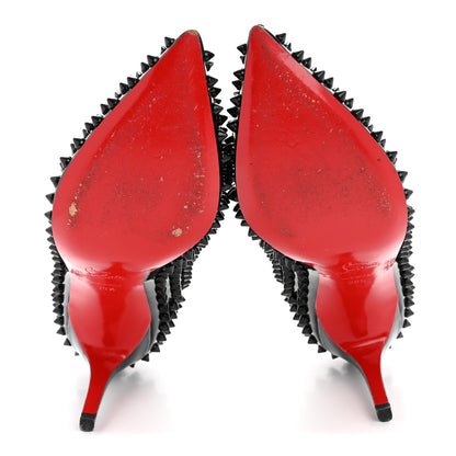 Christian Louboutin Patent Pigalle Spikes 85 Pumps 38.5 Black 6 of 9