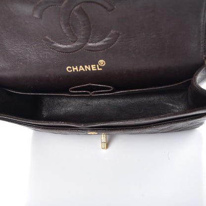 Chanel Caviar Quilted Medium Double Flap Brown 6 of 11