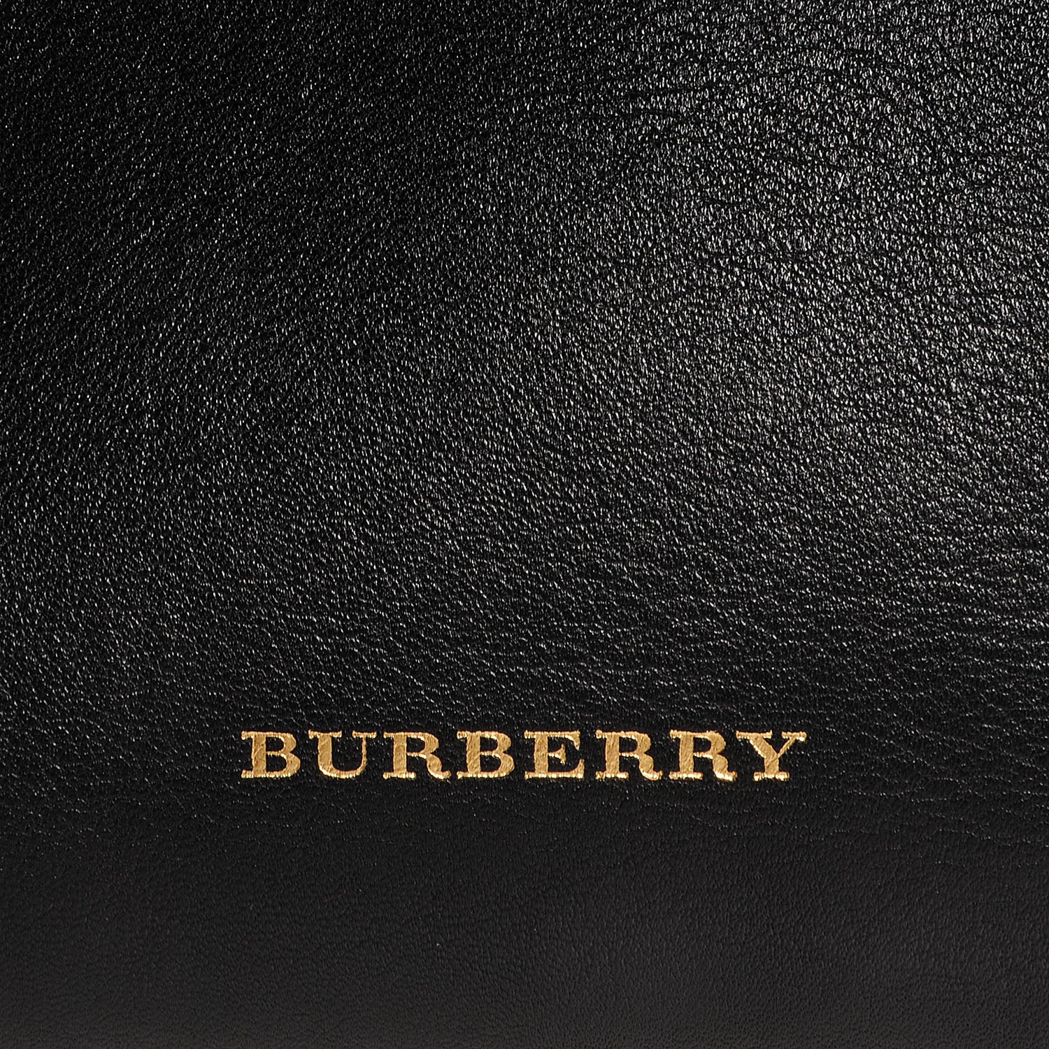 Burberry Calfskin House Check Small Banner Tote Black 6 of 11