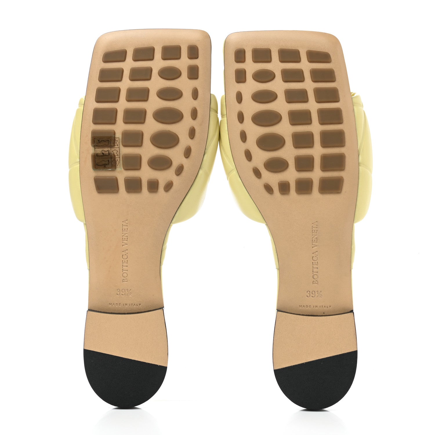 Bottega Veneta Nappa Quilted Rubber Lido Flat Sandals 39.5 Moon Beam 5 of 9