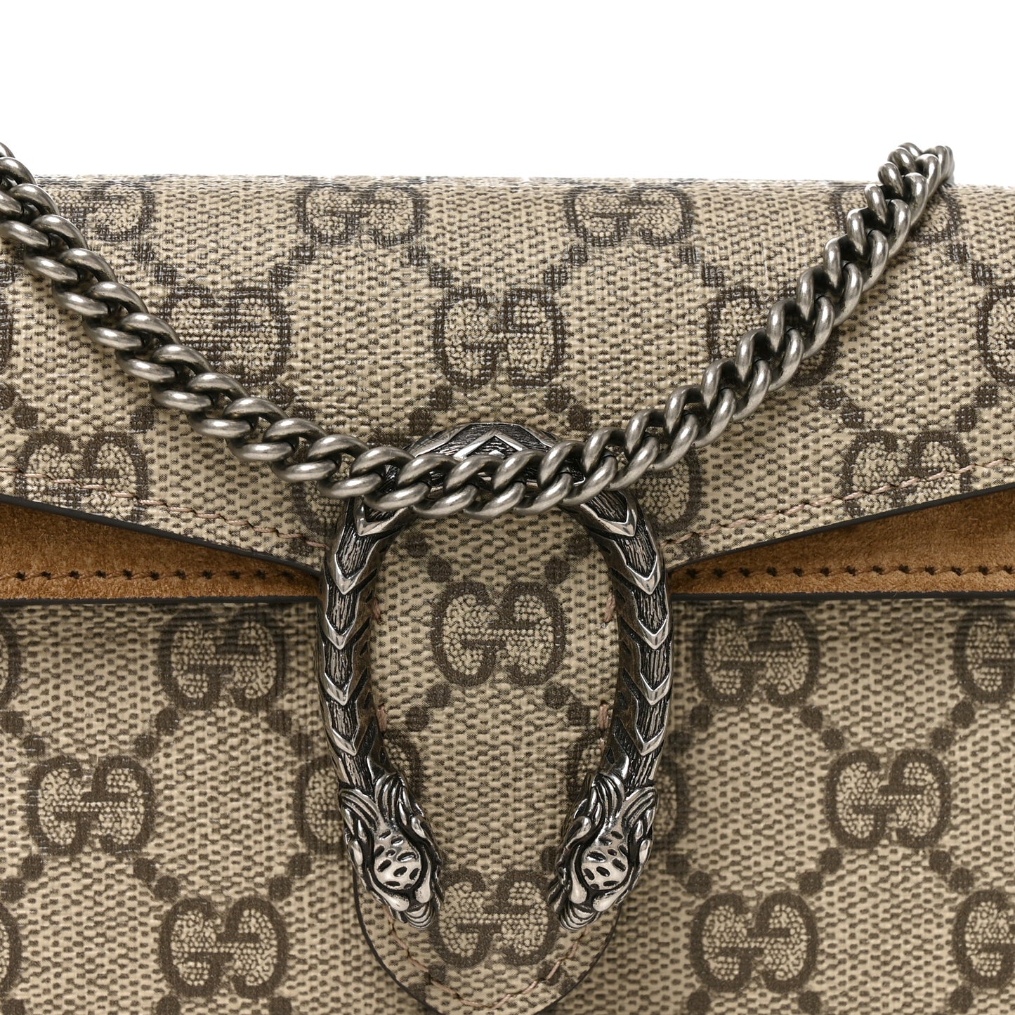 GG Supreme Monogram Super Mini Dionysus Shoulder Bag Taupe