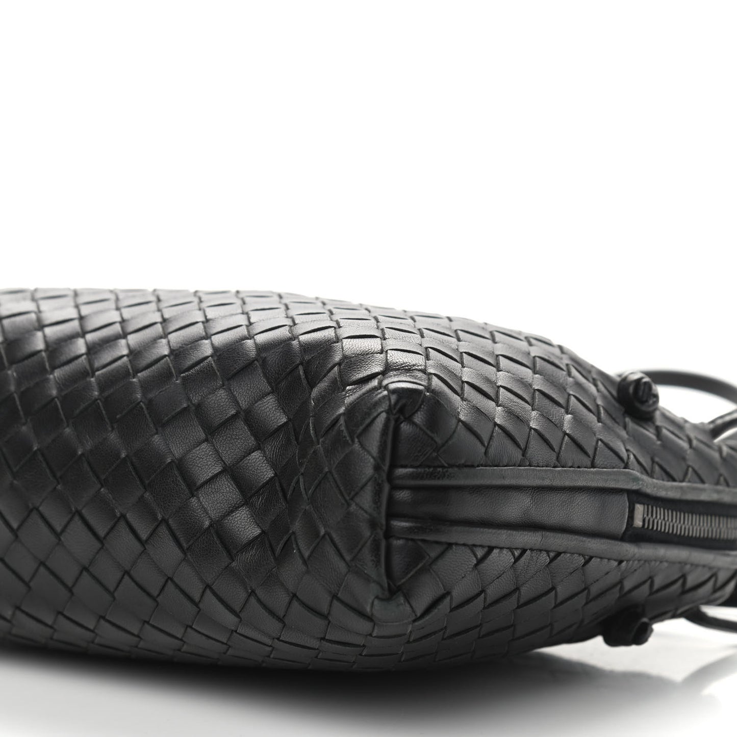 Nappa Intrecciato Nodini Crossbody Messenger Black