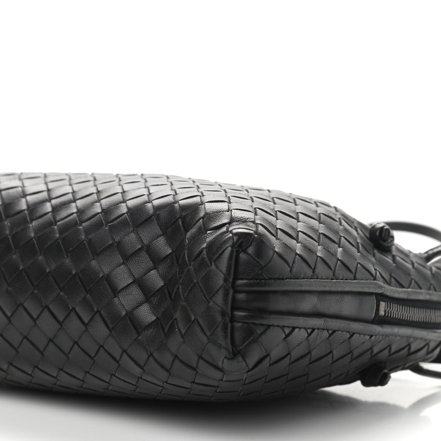 Bottega Veneta Nappa Intrecciato Nodini Crossbody Messenger Black 9 of 11